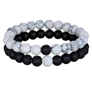 7 Style Couples Distance Bracelet Natural Stone Yoga Beaded Bracelet