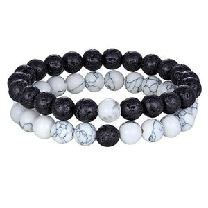 7 Style Couples Distance Bracelet Natural Stone Yoga Beaded Bracelet