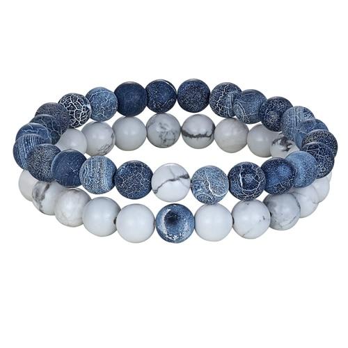 7 Style Couples Distance Bracelet Natural Stone Yoga Beaded Bracelet