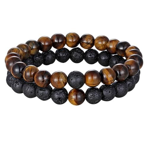 7 Style Couples Distance Bracelet Natural Stone Yoga Beaded Bracelet