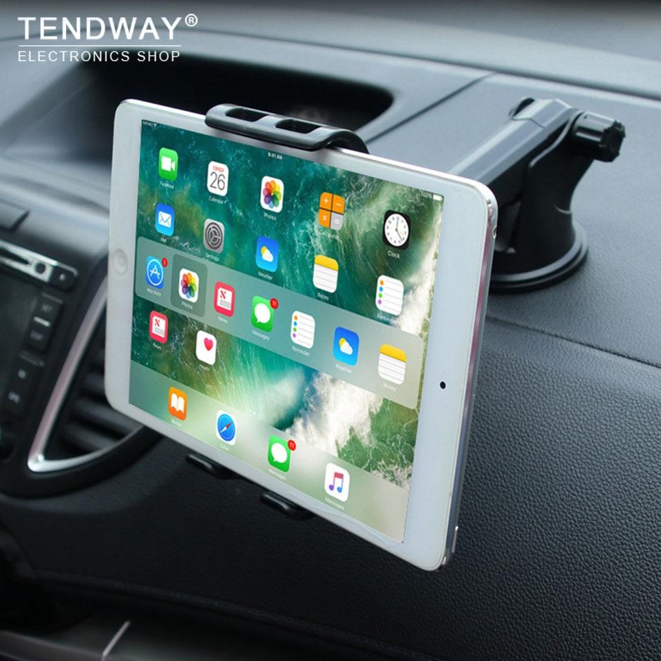 Tendway Car Tablet Stand Dashboard 360 Degree Tablet Holder for Ipad 1/2/3/4 pro mini Samsung Adjustable Tablet Car Holder Mount