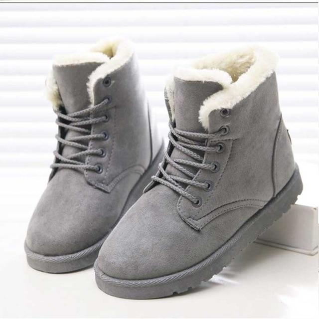 Women Boots Winter Warm Snow Boots Women Faux Suede Ankle Boots For Female