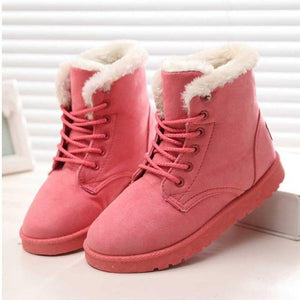 Women Boots Winter Warm Snow Boots Women Faux Suede Ankle Boots For Female