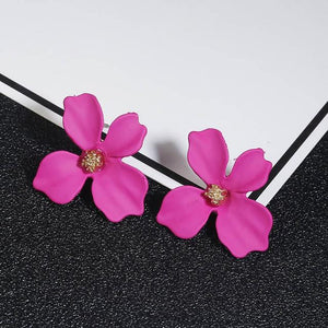 Korean Style Cute Flower Stud Earrings For Women