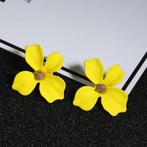 Korean Style Cute Flower Stud Earrings For Women