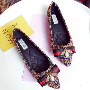 Women Shoes Fashion Rhinestone Flat Shoe Lightweight Breathable Flats