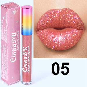 Glitter Lips Make Up Liquid Lipstick Waterproof Long Lasting Shimmer