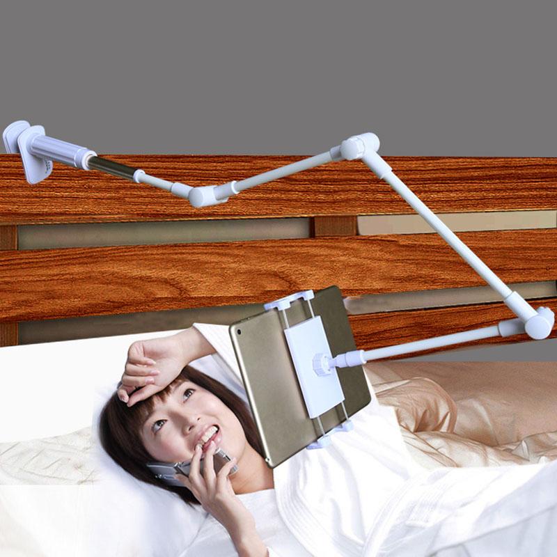 Folding Long Arm Tablet Phone Stand Holder For Ipad Samsung Kindle 4-14 Inch 360 Rotation Strong Lazy Bed Tablet Mount Bracket