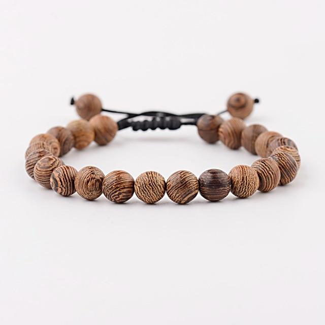 8mm New Natural Wood Beads Bracelets