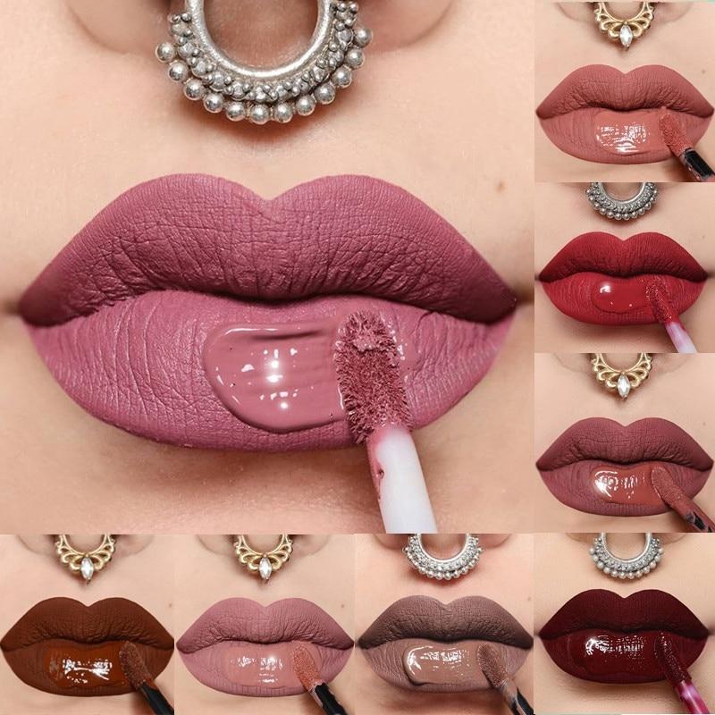 24 Color Matte Waterproof Red Lip Gloss Mate Makeup Long Lasting Lipsticks