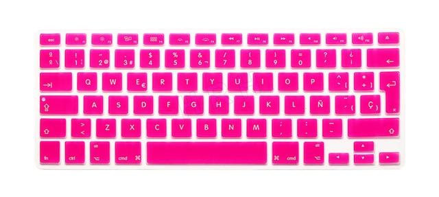 HRH Silicone Waterproof Silicone Keyboard Covers Skins Protector For Macbook Air Pro 13 15 17  for Mac book Spanish EU Version
