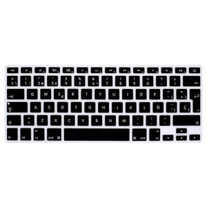 HRH Silicone Waterproof Silicone Keyboard Covers Skins Protector For Macbook Air Pro 13 15 17  for Mac book Spanish EU Version