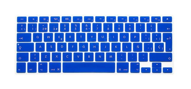 HRH Silicone Waterproof Silicone Keyboard Covers Skins Protector For Macbook Air Pro 13 15 17  for Mac book Spanish EU Version