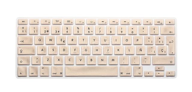 HRH Silicone Waterproof Silicone Keyboard Covers Skins Protector For Macbook Air Pro 13 15 17  for Mac book Spanish EU Version