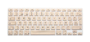 HRH Silicone Waterproof Silicone Keyboard Covers Skins Protector For Macbook Air Pro 13 15 17  for Mac book Spanish EU Version