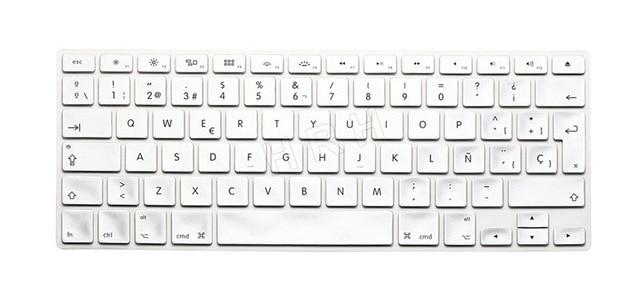 HRH Silicone Waterproof Silicone Keyboard Covers Skins Protector For Macbook Air Pro 13 15 17  for Mac book Spanish EU Version