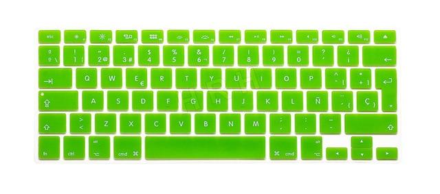 HRH Silicone Waterproof Silicone Keyboard Covers Skins Protector For Macbook Air Pro 13 15 17  for Mac book Spanish EU Version