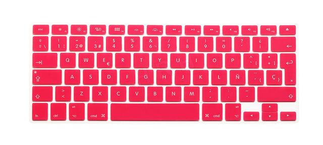HRH Silicone Waterproof Silicone Keyboard Covers Skins Protector For Macbook Air Pro 13 15 17  for Mac book Spanish EU Version