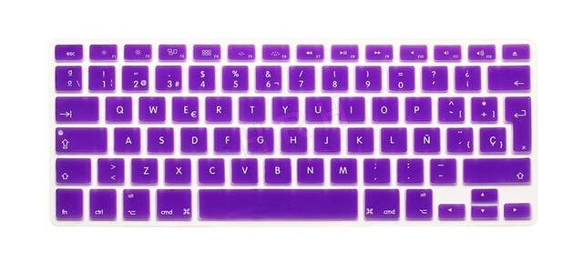 HRH Silicone Waterproof Silicone Keyboard Covers Skins Protector For Macbook Air Pro 13 15 17  for Mac book Spanish EU Version