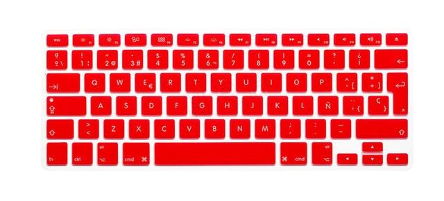 HRH Silicone Waterproof Silicone Keyboard Covers Skins Protector For Macbook Air Pro 13 15 17  for Mac book Spanish EU Version