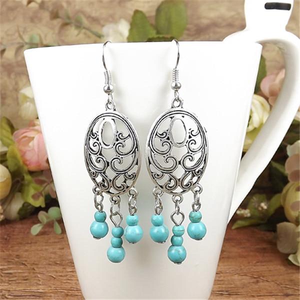 Fashion Women Jewelry Wholesale Vintage Tibetan Silver Long Section dangler