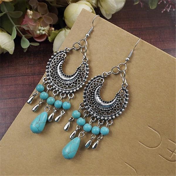 Fashion Women Jewelry Wholesale Vintage Tibetan Silver Long Section dangler