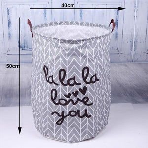 Folding Laundry Storage Basket for Toys Geometry Storage Barrel Standing Clothing Storage Bucket Laundry Organizer Holder Pouch