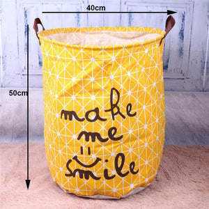 Folding Laundry Storage Basket for Toys Geometry Storage Barrel Standing Clothing Storage Bucket Laundry Organizer Holder Pouch