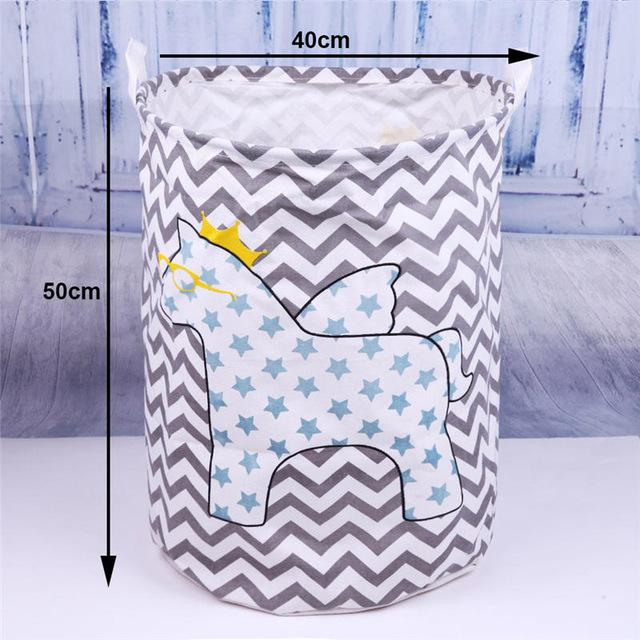 Folding Laundry Storage Basket for Toys Geometry Storage Barrel Standing Clothing Storage Bucket Laundry Organizer Holder Pouch