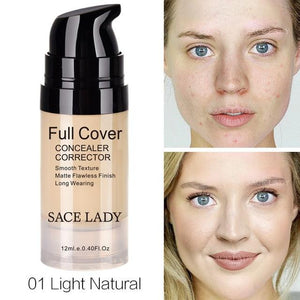 SACE LADY Face Concealer Cream Full Cover Makeup Liquid Facial Corrector Waterproof Base Make Up for Eye Dark Circles Cosmetic