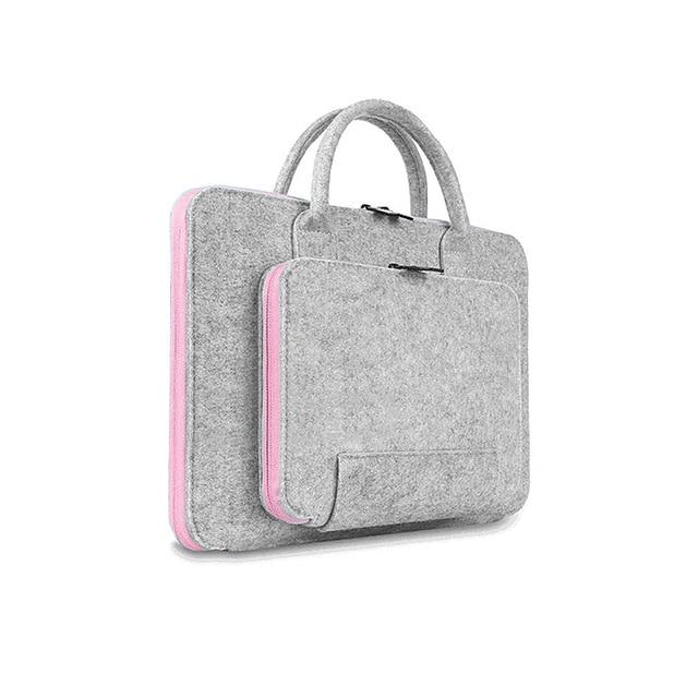 Wool Felt Laptop Bag For Mac 11 13 15 17 Mouse Bags Briefcase for Macbook Air Pro Retina For Lenovo Notebook Sleeve Case