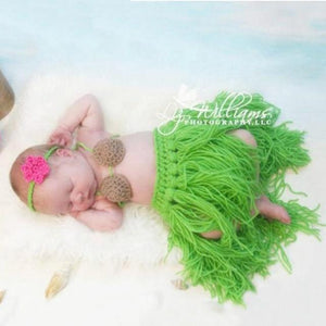 Newborn Baby Photography Props girl Boy Animal Pants Knit Hat Set