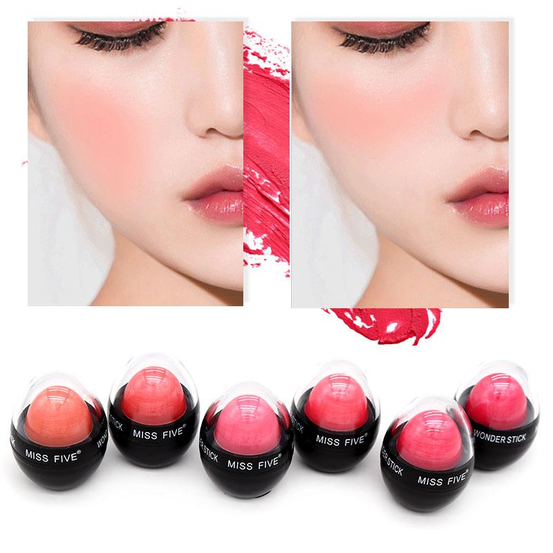 6 Colors Face Matte Cream Makeup Cheek Mineral Blusher