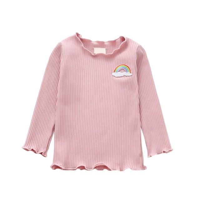 Baby Girl Thicken T-shirt Children Long Sleeve T-Shirts