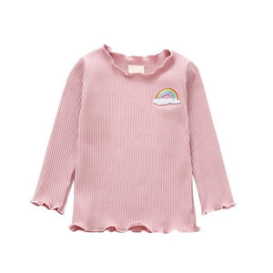 Baby Girl Thicken T-shirt Children Long Sleeve T-Shirts