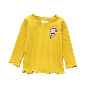 Baby Girl Thicken T-shirt Children Long Sleeve T-Shirts