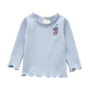 Baby Girl Thicken T-shirt Children Long Sleeve T-Shirts