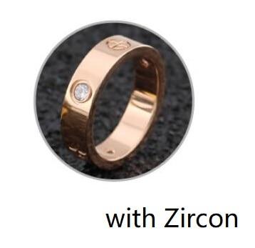 Rose Gold Stainless Steel Ring With Stone Crystal For Woman Girl For Men Couple