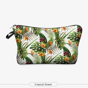 Printed Makeup Bags With Multicolor Pattern Pouch