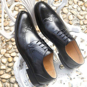 Mens formal shoes leather oxford shoes for men dressing wedding men's brogues office shoes lace up male zapatos de hombre