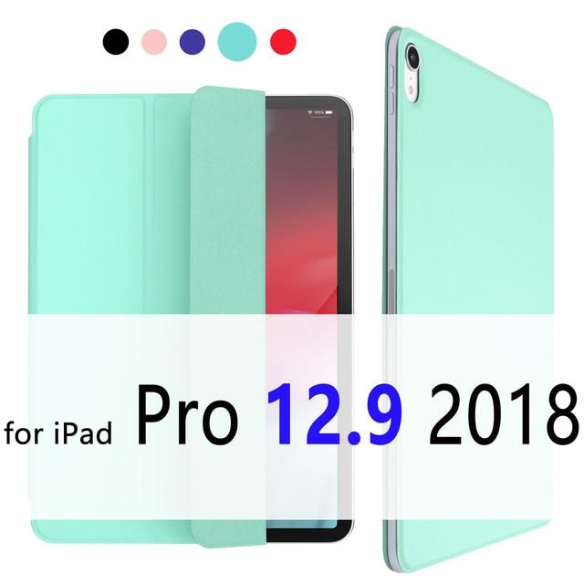 For iPad Pro 11 Case for iPad Pro 12.9 2018 Funda Magnetic Ultra Slim Smart Cover for iPad 11 inch Case Support Wireless Charge