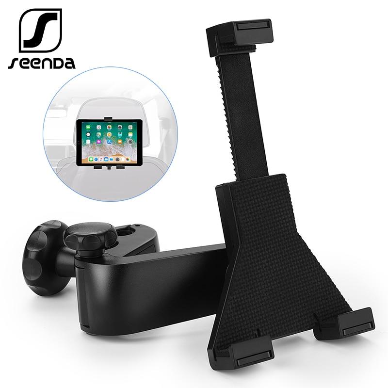 SeenDa 360 Degree Rotation Car Headrest Tablet Stand Car Back Seat Mount Stand Holder For Tablet 7"-11" Travel Bracket for iPad