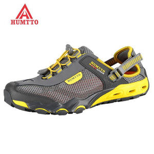 Leather Mesh Beach Breathable Mens Shoes