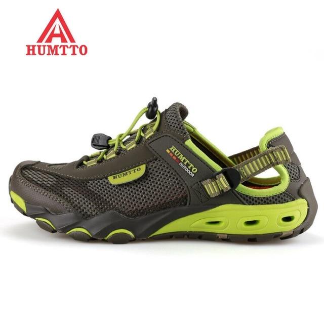 Leather Mesh Beach Breathable Mens Shoes