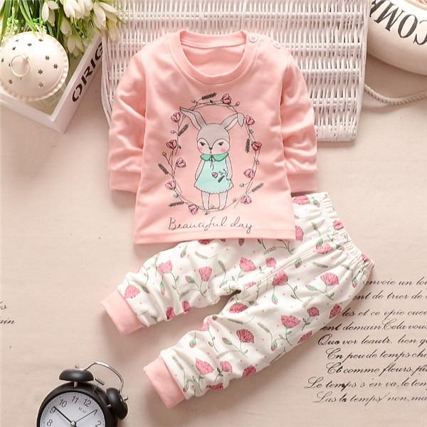 2 Pcs Baby Boy Clothes Cotton Baby Girl Clothing Sets