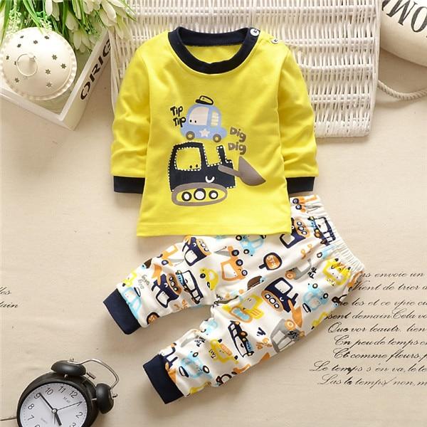 2 Pcs Baby Boy Clothes Cotton Baby Girl Clothing Sets