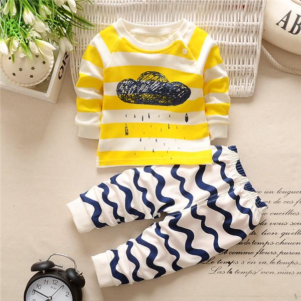 2 Pcs Baby Boy Clothes Cotton Baby Girl Clothing Sets