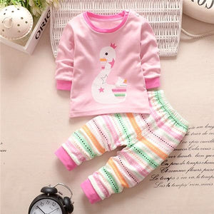 2 Pcs Baby Boy Clothes Cotton Baby Girl Clothing Sets