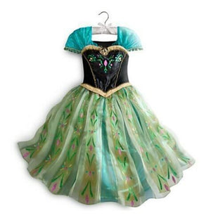 Girls elsa dress new snow queen costumes for kids cosplay dresses