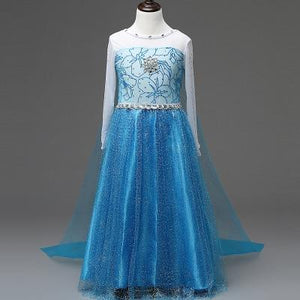 Girls elsa dress new snow queen costumes for kids cosplay dresses